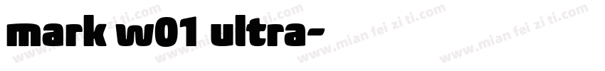 mark w01 ultra字体转换